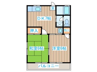 シティハイム１２４の物件間取画像